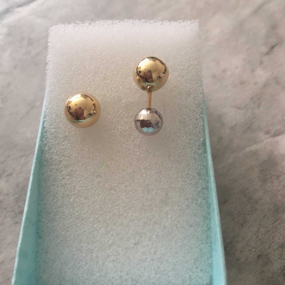 Two toned earrings